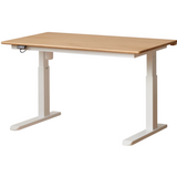 Oak Solid Wood Children's Electric Lifting Tilts Study Desk