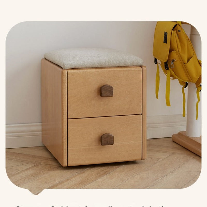 Oak Solid Wood Children's Electric Lifting Tilts Study Desk