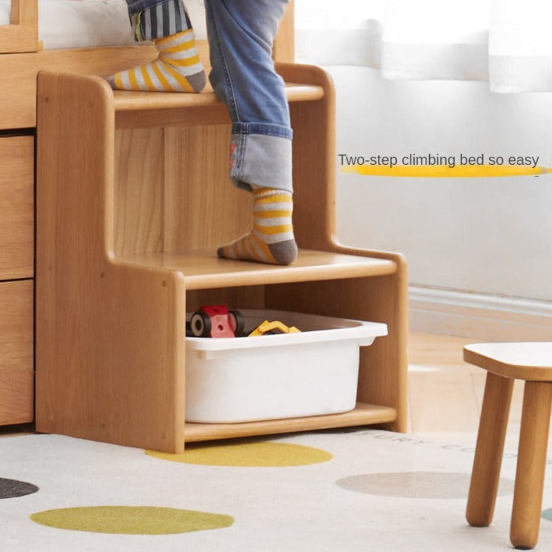 Oak, Beech Solid Wood Small Footstool