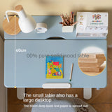 Poplar Solid Wood Children's Study Desk.