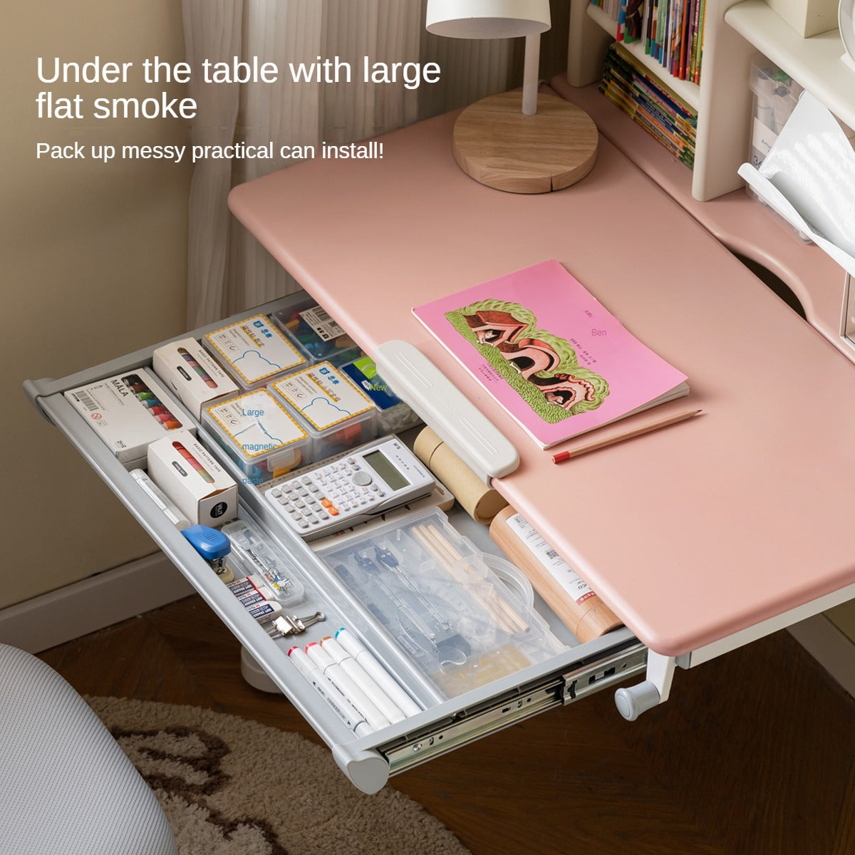 Poplar Solid Wood Children's Study Desk.