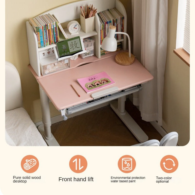 Poplar Solid Wood Children's Study Desk.