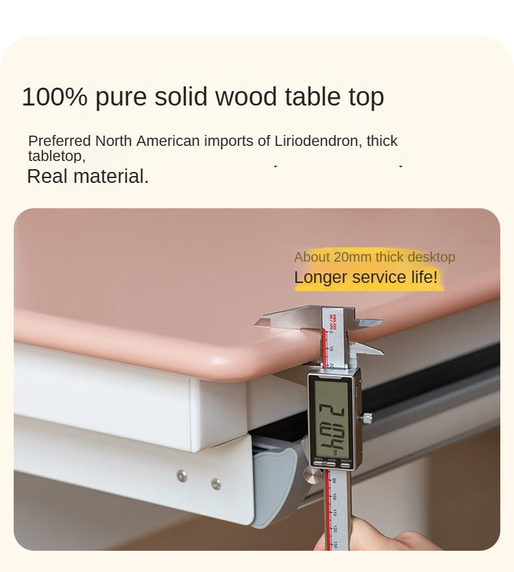 Poplar Solid Wood Children's Study Desk.