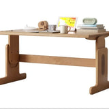 ブナ無垢材昇降デスクと本棚のコンビネーション