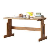 Beech Solid Wood Lifting Desk Bookshelf Combination