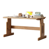Beech Solid Wood Lifting Desk Bookshelf Combination
