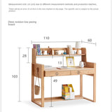 Beech Solid Wood Desk Can Be Lifted and Adjusted