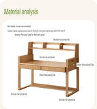 Beech Solid Wood Desk Can Be Lifted and Adjusted