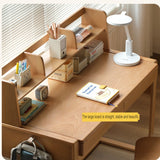 Beech Solid Wood Desk Can Be Lifted and Adjusted