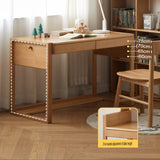 Beech Solid Wood Desk Can Be Lifted and Adjusted