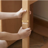 ビーチ材のソリッドウッドデスク 高さ調整可能