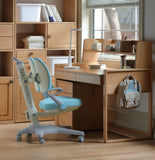 Beech Solid Wood Desk Can Be Lifted and Adjusted
