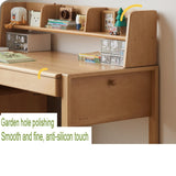 Beech Solid Wood Desk Can Be Lifted and Adjusted