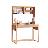 Beech Solid Wood Desk Can Be Lifted and Adjusted