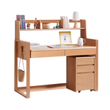Beech Solid Wood Desk Can Be Lifted and Adjusted