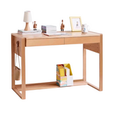 Beech Solid Wood Desk Can Be Lifted and Adjusted