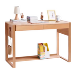 Beech Solid Wood Desk Can Be Lifted and Adjusted