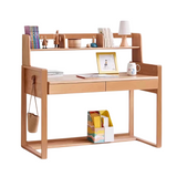 Beech Solid Wood Desk Can Be Lifted and Adjusted