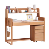 Beech Solid Wood Desk Can Be Lifted and Adjusted