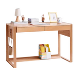 Beech Solid Wood Desk Can Be Lifted and Adjusted