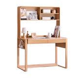Beech Solid Wood Desk Can Be Lifted and Adjusted