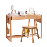 Beech Solid Wood Desk Can Be Lifted and Adjusted