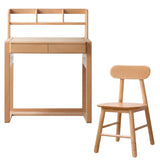 Beech Solid Wood Desk Can Be Lifted and Adjusted