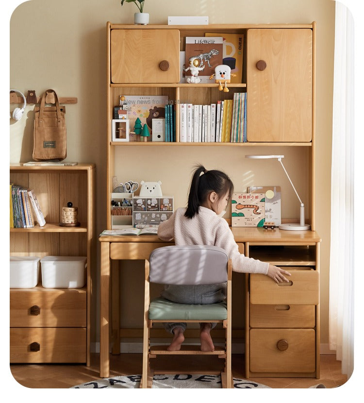 Beech Solid Wood Combination Simple Children's Desk