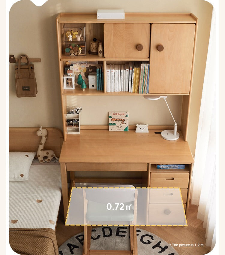 Beech Solid Wood Combination Simple Children's Desk