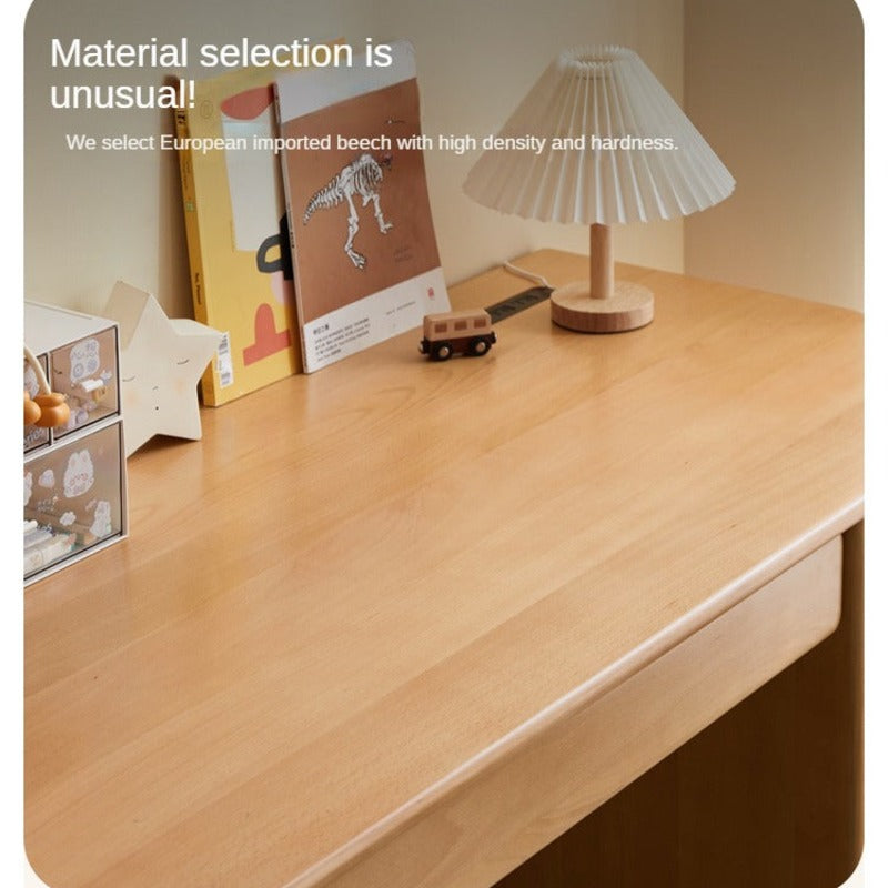 Beech Solid Wood Combination Simple Children's Desk