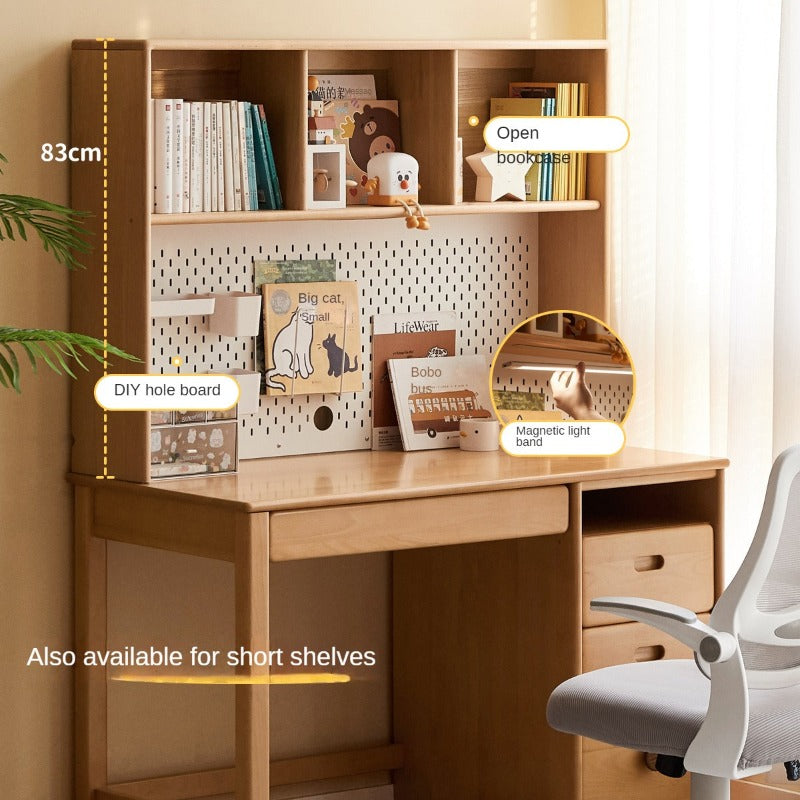 Beech Solid Wood Combination Simple Children's Desk