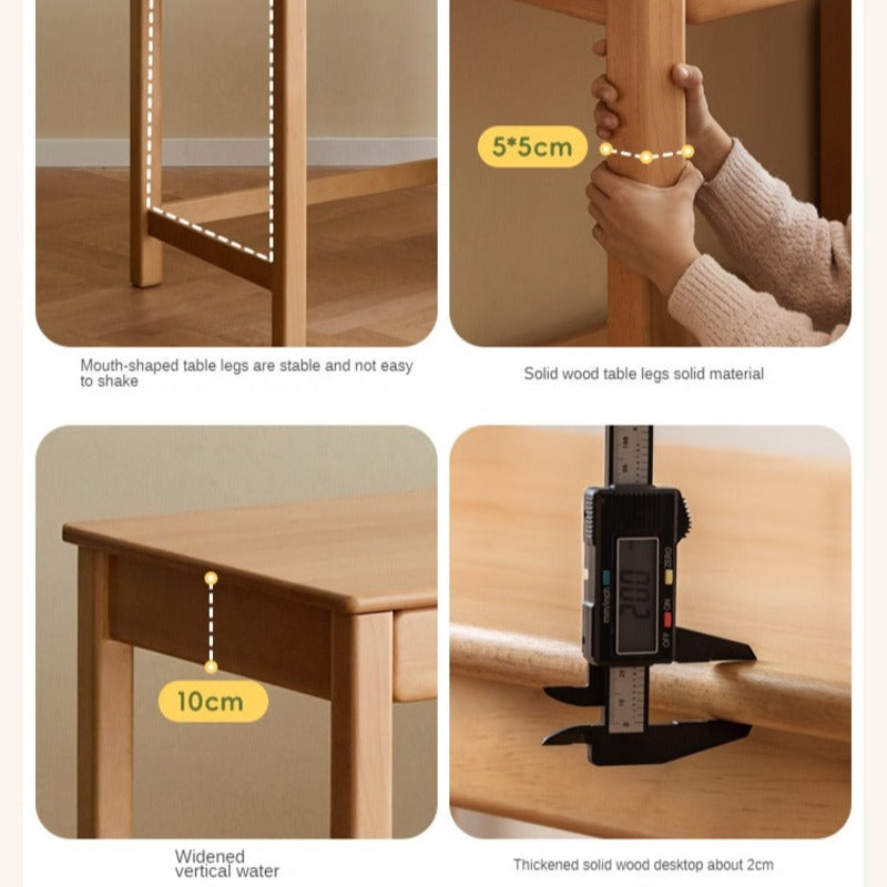 Beech Solid Wood Combination Simple Children's Desk