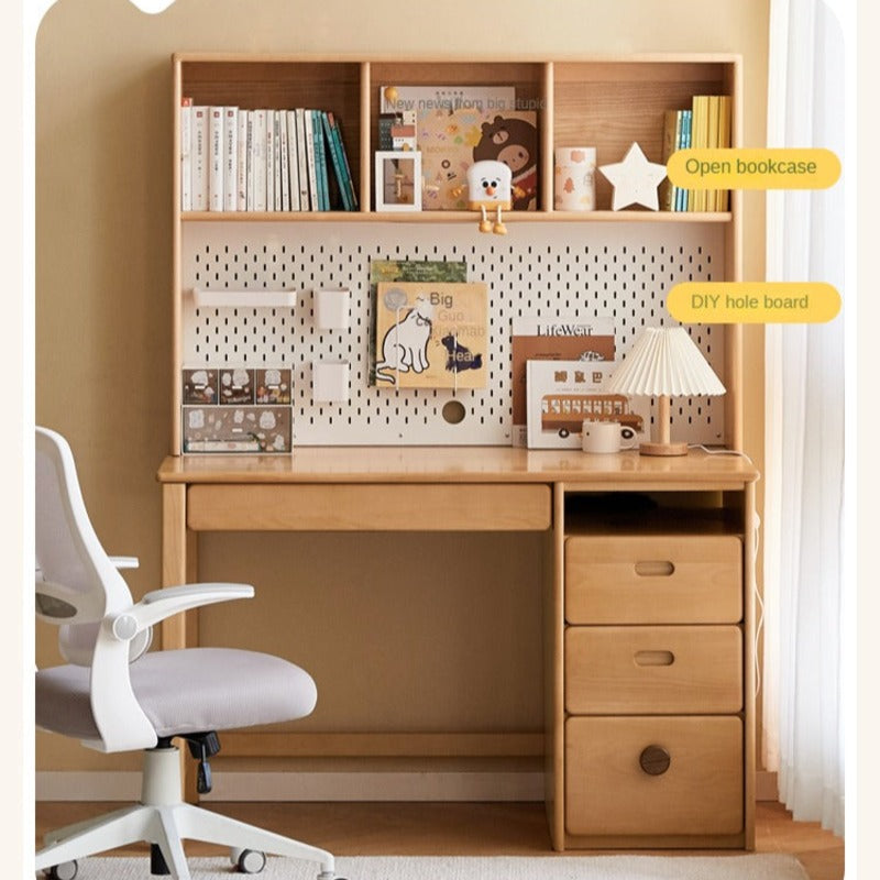Beech Solid Wood Combination Simple Children's Desk