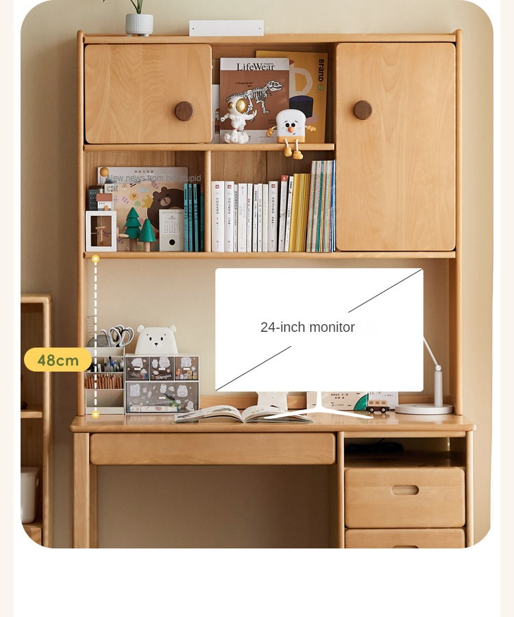 Beech Solid Wood Combination Simple Children's Desk