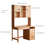Beech Solid Wood Combination Simple Children's Desk