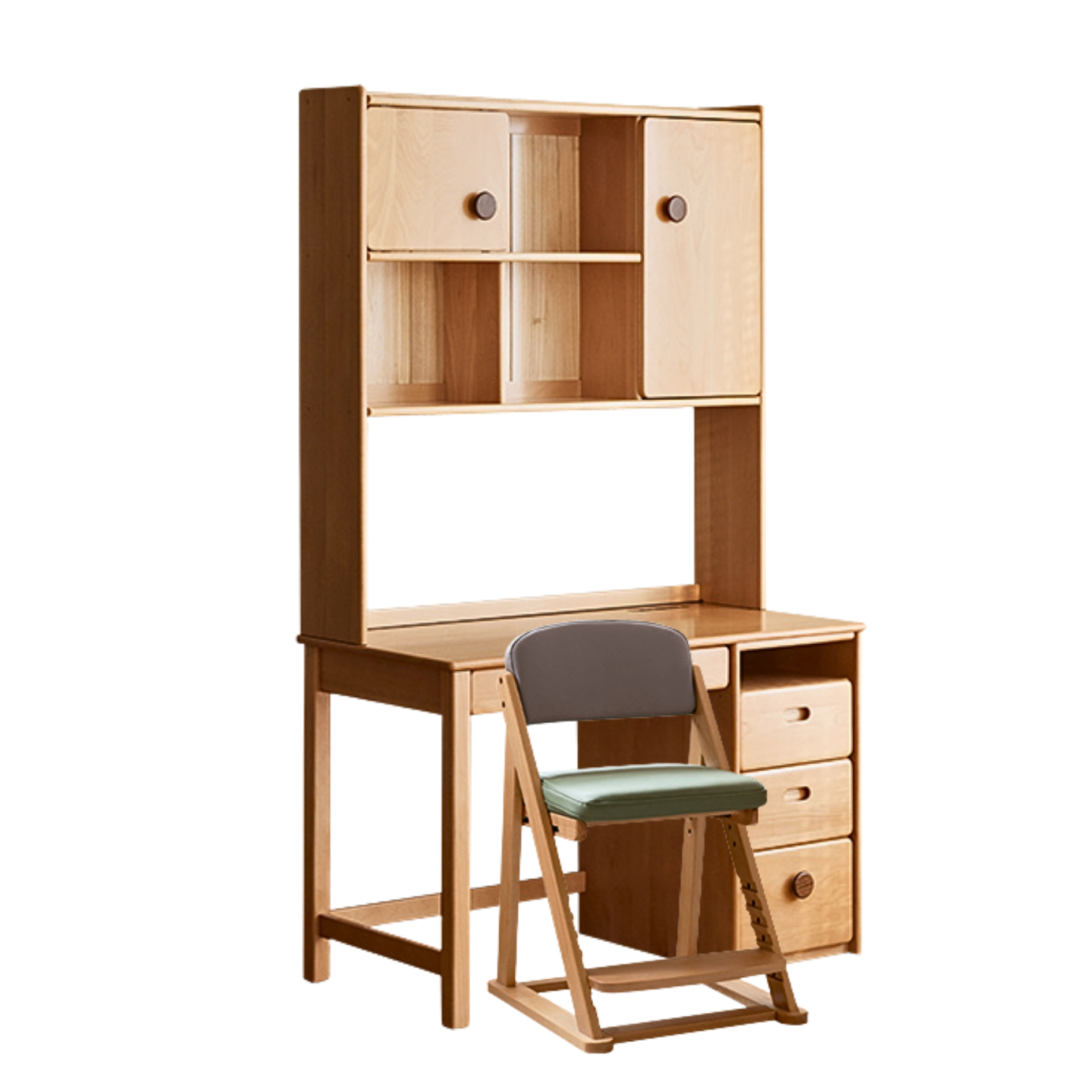 Beech Solid Wood Combination Simple Children's Desk