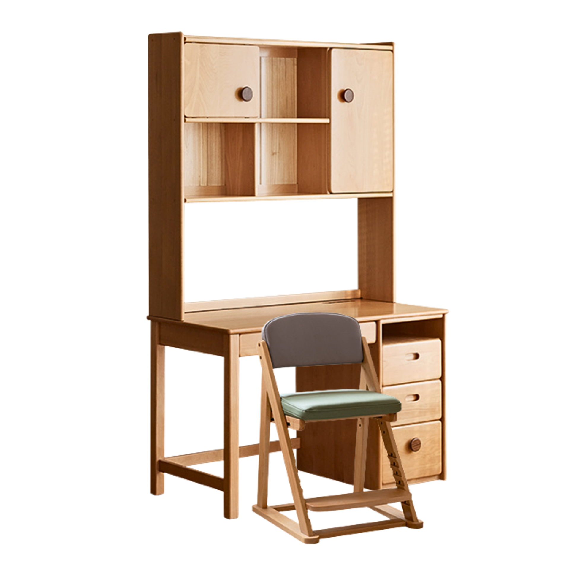 Beech Solid Wood Combination Simple Children's Desk