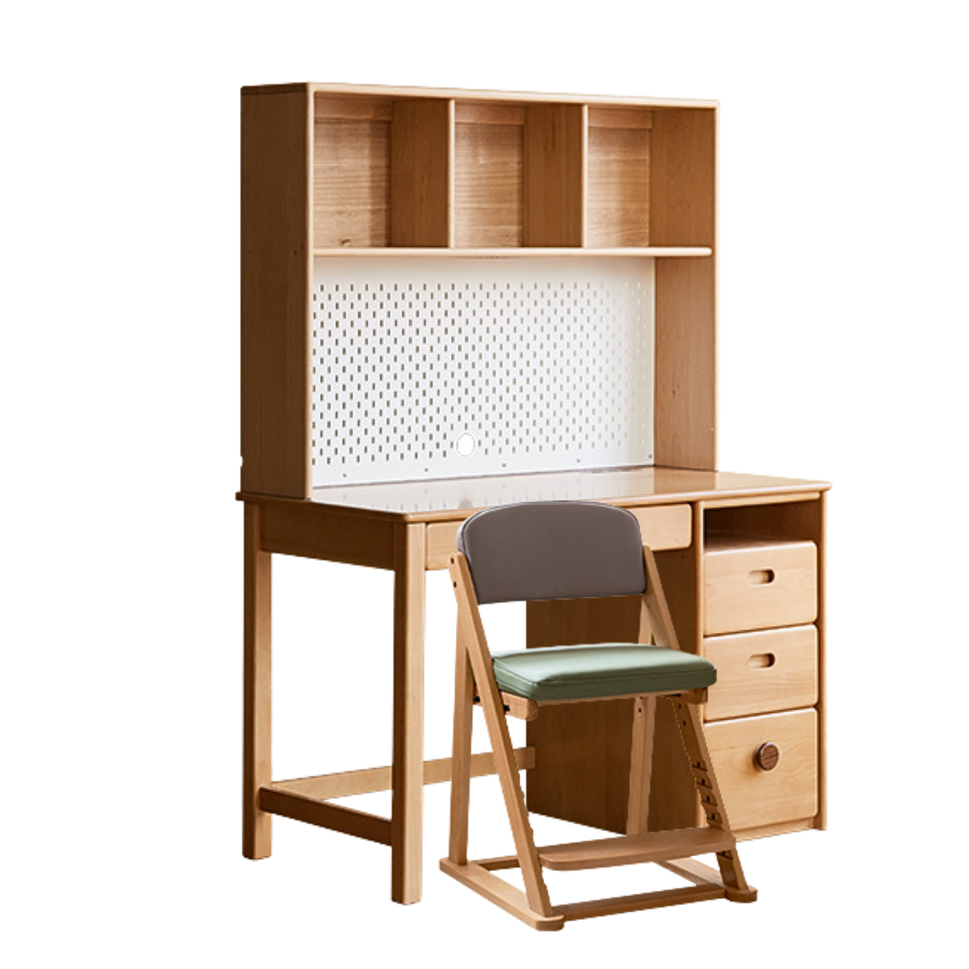 Beech Solid Wood Combination Simple Children's Desk
