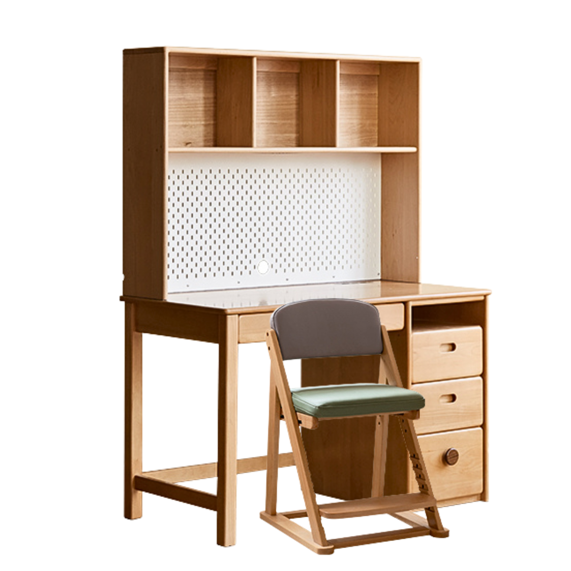 Beech Solid Wood Combination Simple Children's Desk