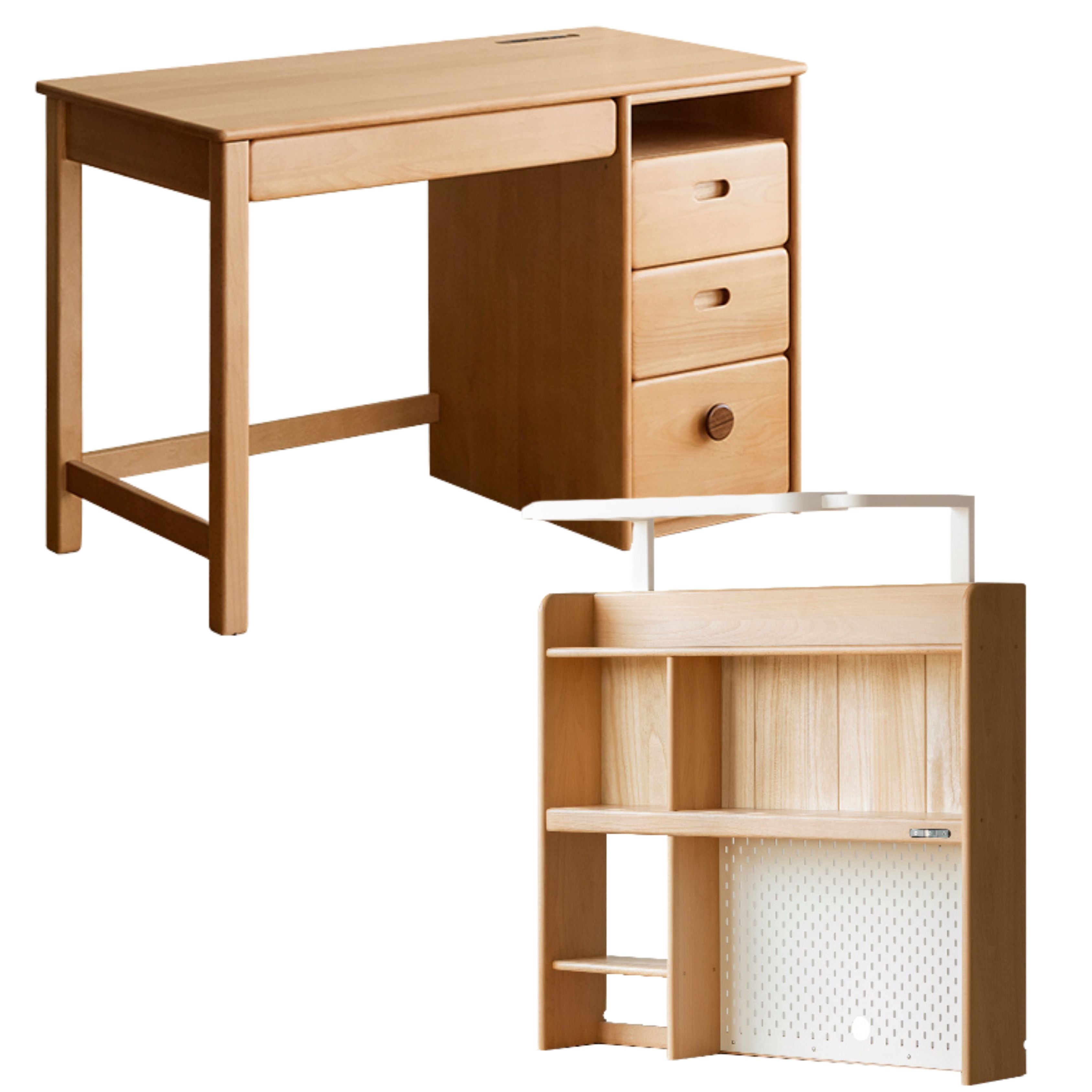 Beech Solid Wood Combination Simple Children's Desk