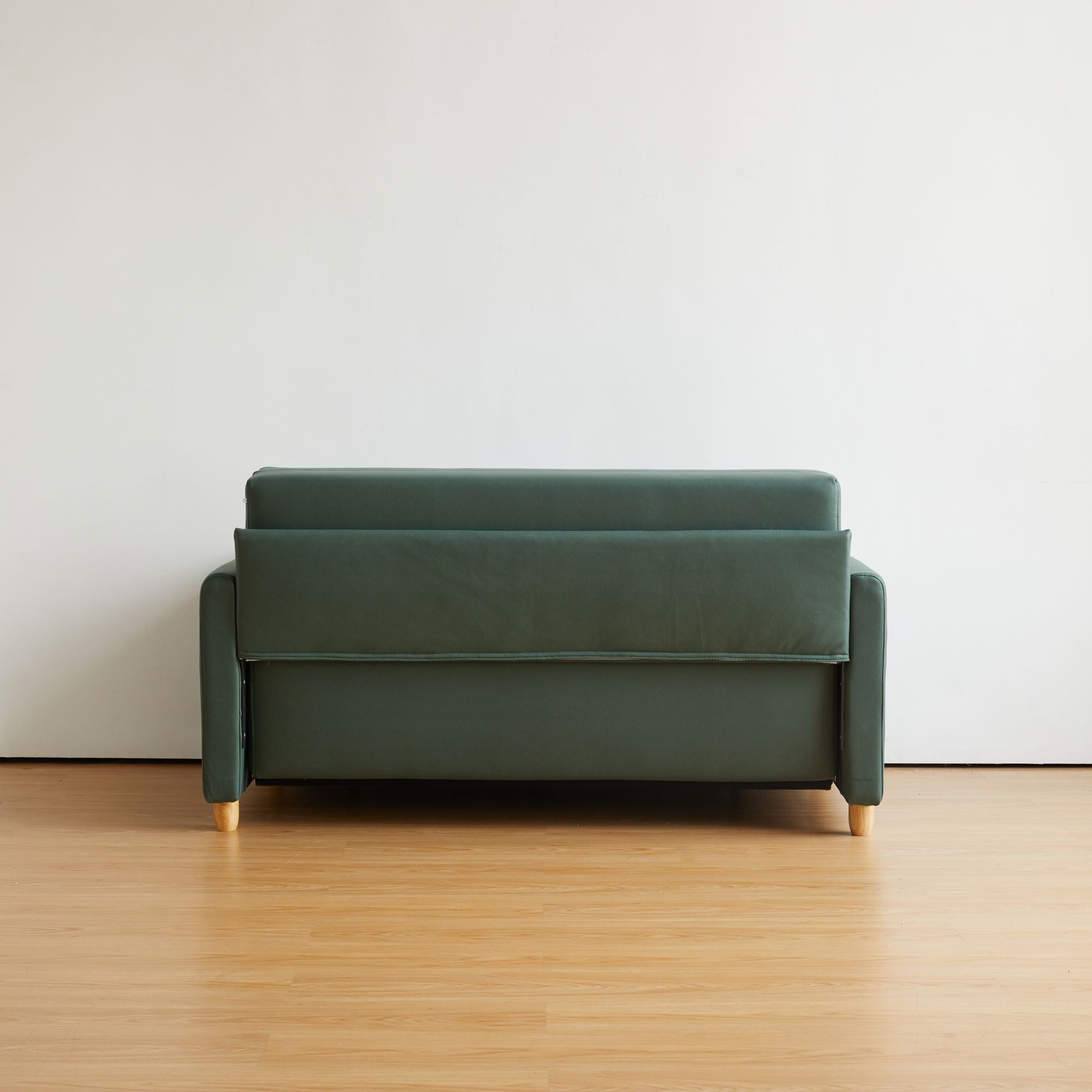 WEHOMZ 3-in-1 Convertible Sleeper Sofa - Modern Green Fabric Couch with Storage