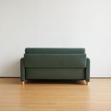 WEHOMZ 3-in-1 Convertible Sleeper Sofa - Modern Green Fabric Couch with Storage