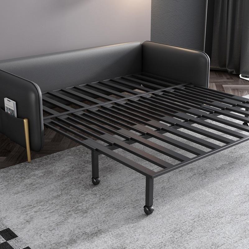 Modern Convertible Sofa Bed with Storage & Optional Cushions in Brown, Gray, Green