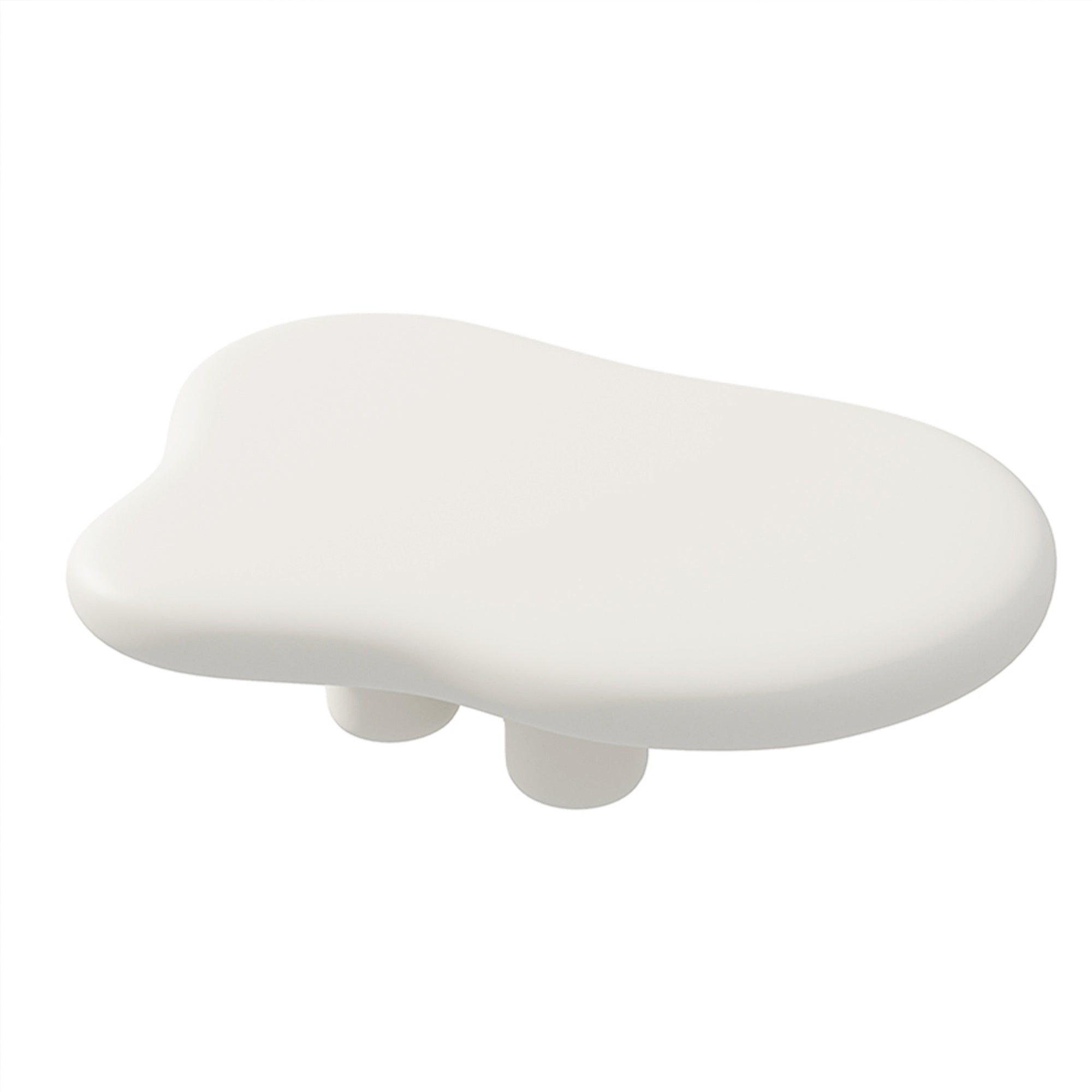 Beige Modern MDF Cloud-Shaped Coffee Table with Waterproof Top