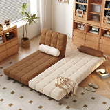 WEHOMZ Convertible Sleeper Sofa Bed with Adjustable Backrest & Soft Corduroy Upholstery in Neutral Tones