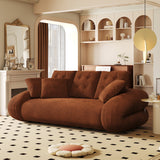 Corduroy Folding Sofa Bed - Versatile Pet-Friendly 3-in-1 Floor Couch in Brown & Green