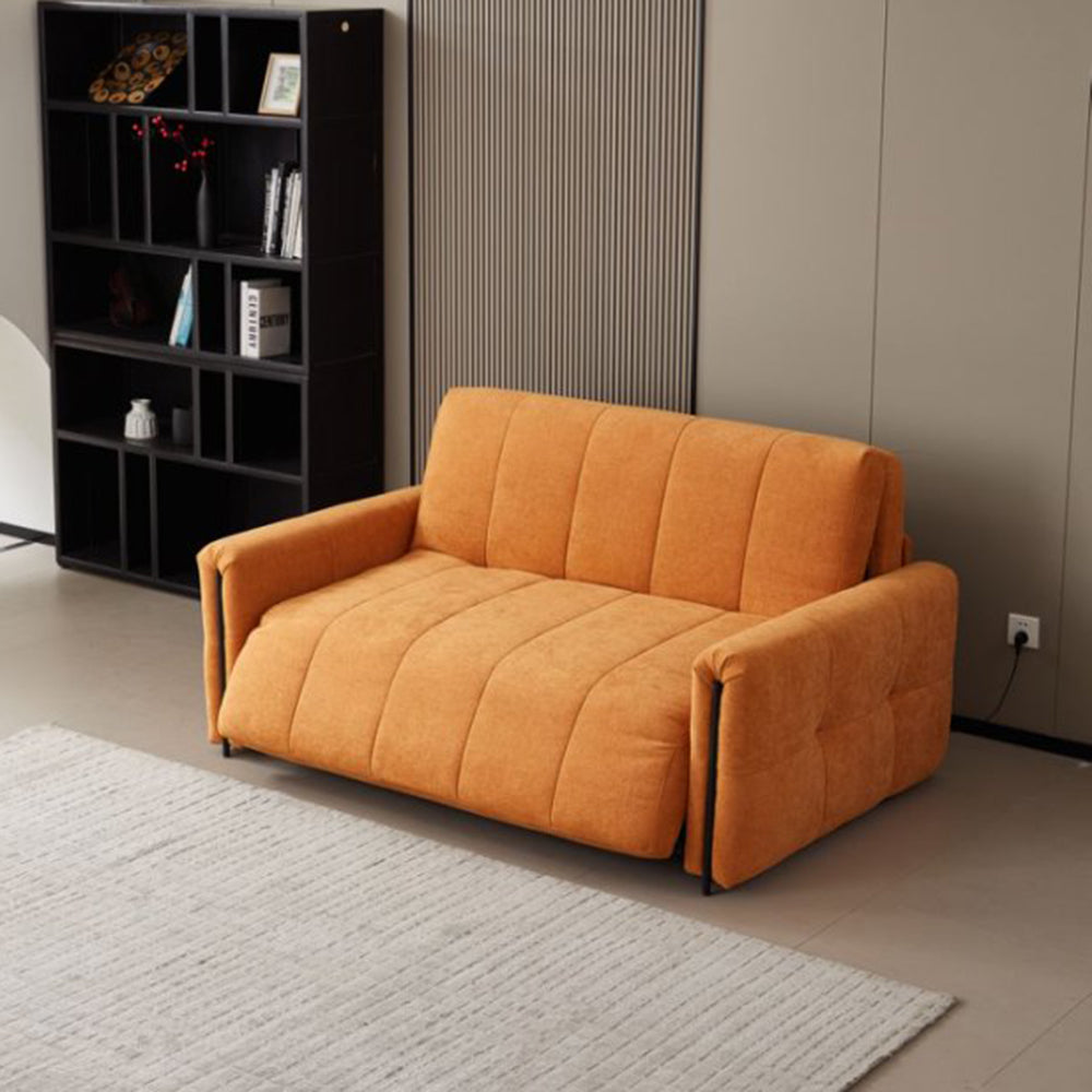 Electric Recliner Sofa Bed with Motorized Footrest – Effortlessly Converts, Small Space Solution