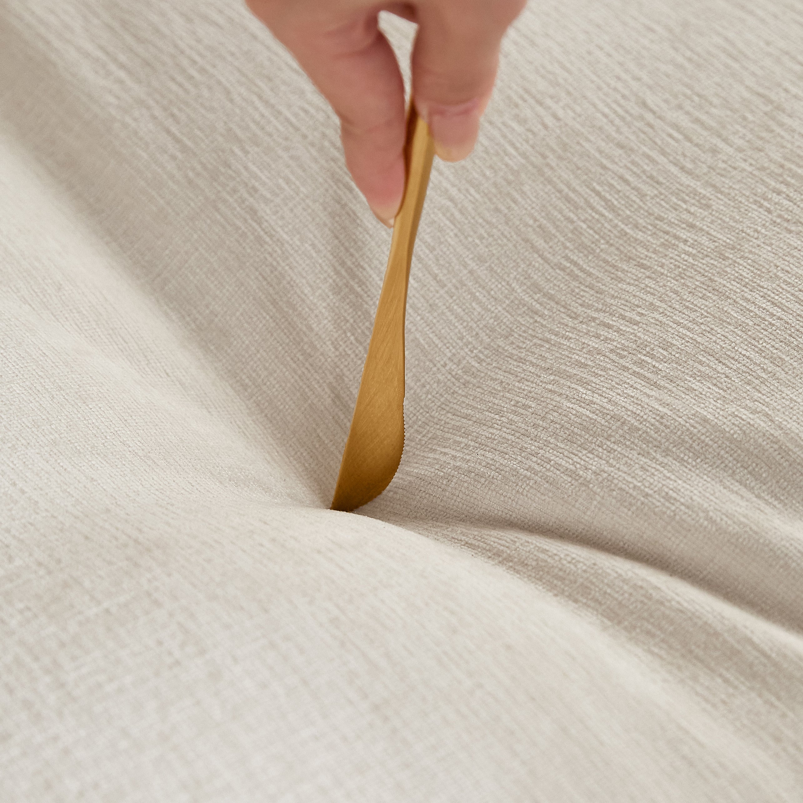 Japandi Solid Ash Wood Sofa in Cotton Linen, Corduroy & Pet-Safe Fabric