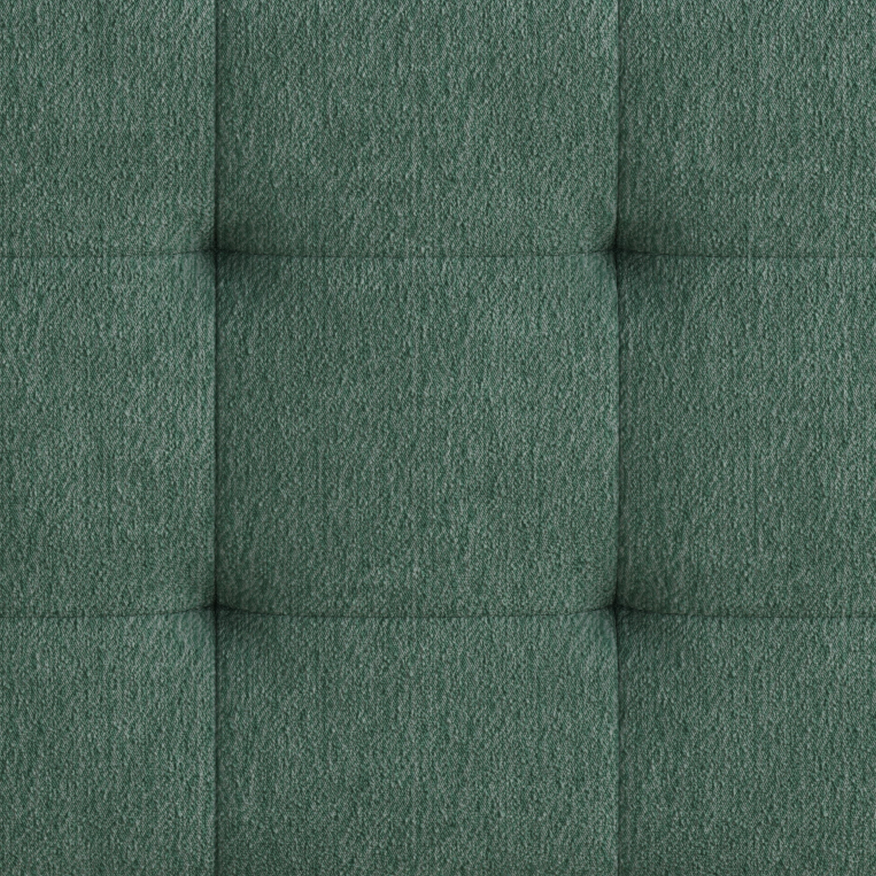 WEHOMZ Contemporary Green Love Seat with Chenille Velvet, Tuxedo Arms & Tufted Detailing