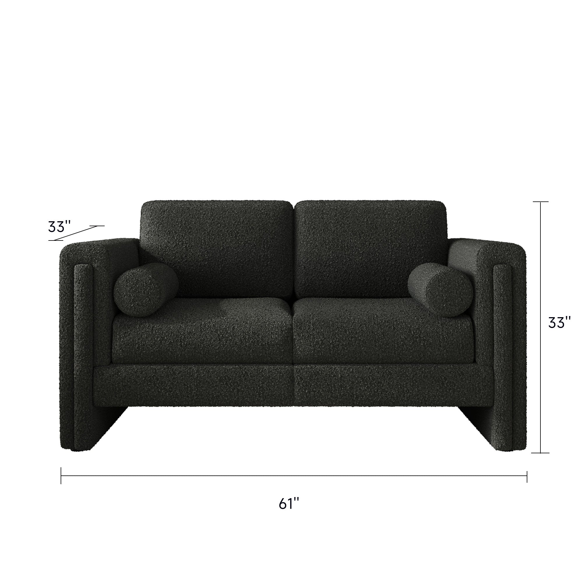Modern Modular Sectional Sofa in Teddy Velvet or Cotton & Linen